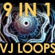 Futuristic Time Tunnels VJ Loops 9 In 1 - VideoHive Item for Sale