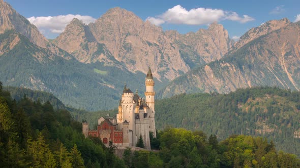 Castle Neuschwanstein in the Morning