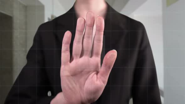 Futuristic Fingerprints Scanner - Access Denied
