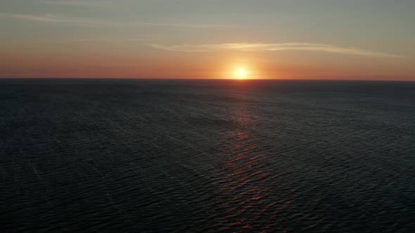 Sunset Over the Sea