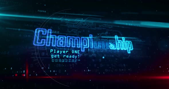 Championship esport game abstract concept