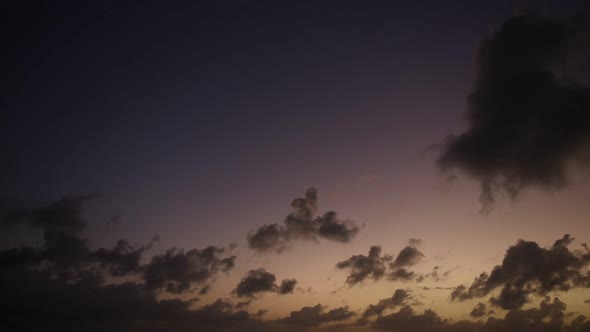 Time lapse shot of cloudscape at twilight