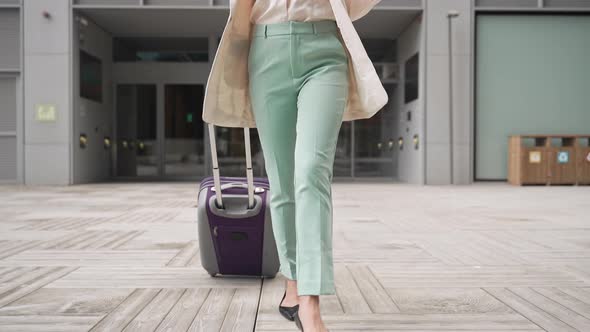 Young Asian Professional Business Woman Working with Laptop Outside the Office Female Inspiration