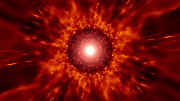 Burning Red Fire Wormhole