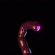 Jittery other-worldly shiny creature with pink eye frantically looks around motion graphics 3D loop - VideoHive Item for Sale