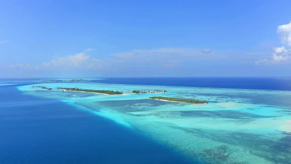 Aerial Shot of the Maldives island Bodufinolhu