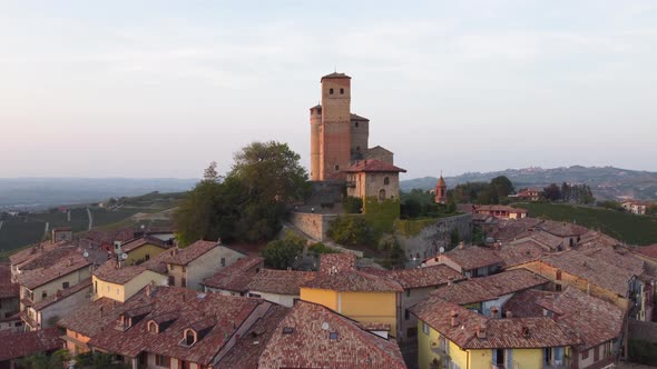 Serralunga d'Alba and Medieval Castle in Langhe