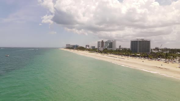 Aerial video Fort Lauderdale Beach June 2020