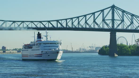 Cruise ship on St. Lawrence River
