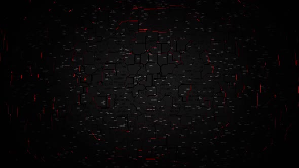 HD LoAbstract Animation Loop. Futuristic Abstract technology background in a cyber space
