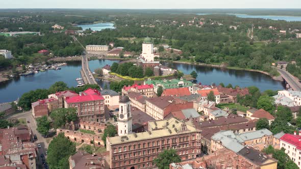 Aerial View of Vyborg