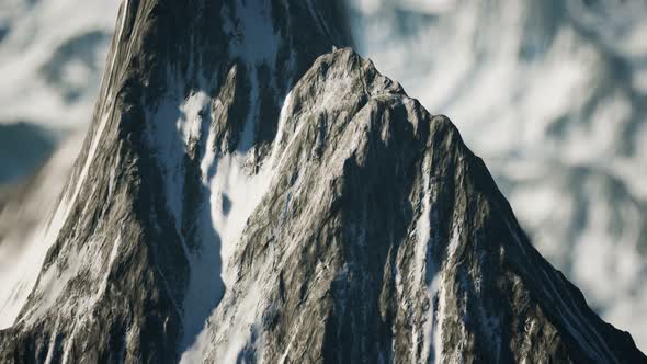 Winter Landscape in Mountains