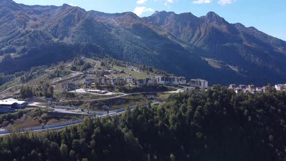 Rosa Khutor. Olympic Village. Krasnaya Polyana. Sochi. Russia.