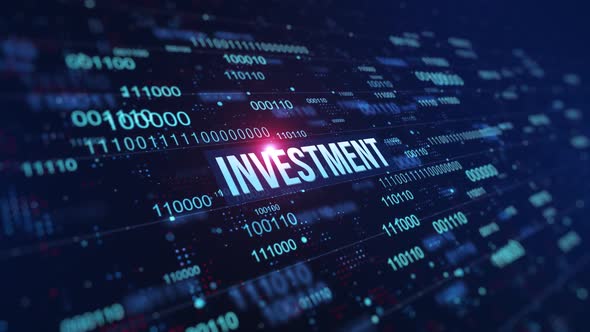 Investment Digital Binary Code Background alt