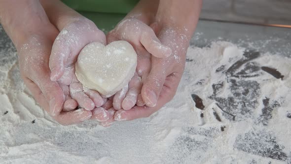 Baking Heart Cookies