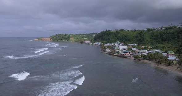 Beautiful Views Of The Caribbean Islands, Calibishie Village On Dominica
