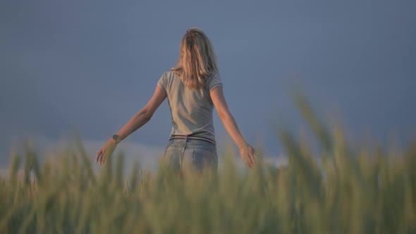 Girl In The Fields