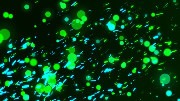Flying Green Particles Fire Sparks Seamless Looped Background