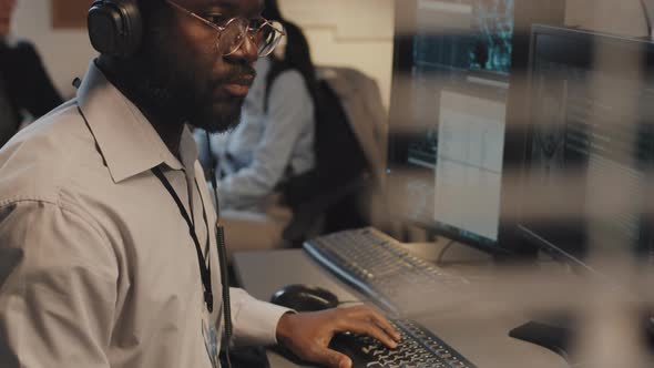 Black Man Searching FBI Database alt