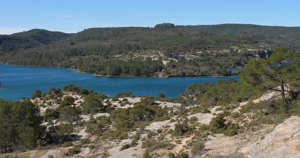 Lake Esparron, Alpes de Haute Provence, France