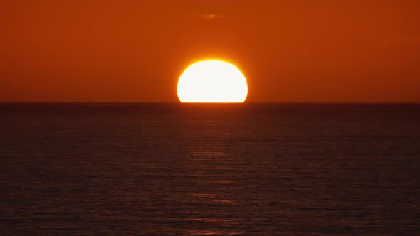 Landscape with Sea Sunset Timelapse