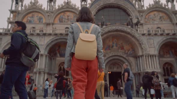 Young girl at the Cathedral