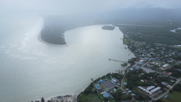 Prawn Fish Farm Aerial