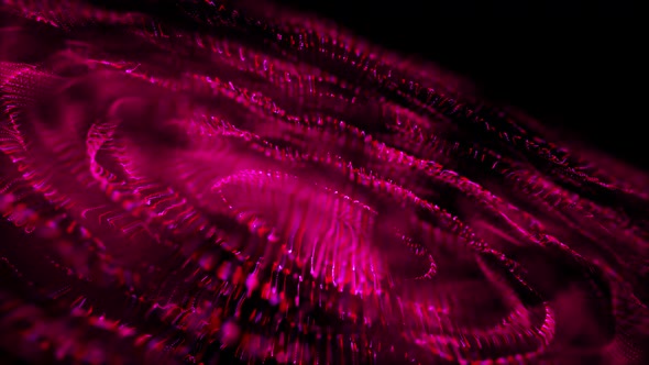 Abstract Pink Circle Particles HD