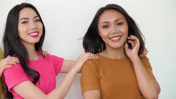 Three Young Asian Women