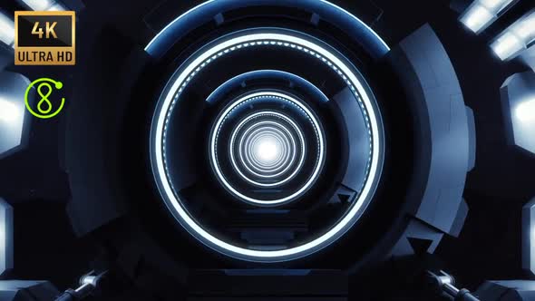 4K - Loop Sci-Fi Corridor