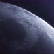 Moon Fly Orbit Seen From Space With Blue Sun - VideoHive Item for Sale