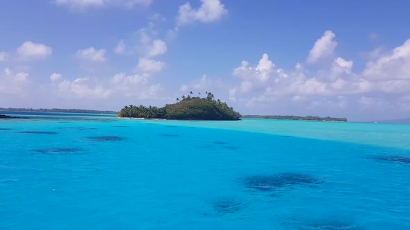 Whole Tropical Island Within Atoll in Indian Ocean