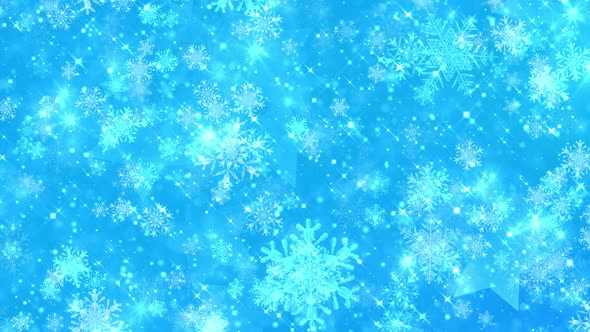 4k Magic Snowflakes