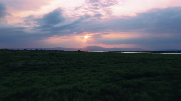 Sunrise in national park