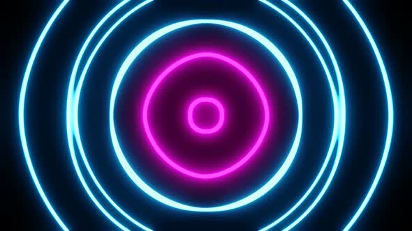 Seamless looped animation. Bright background of geometric shapes