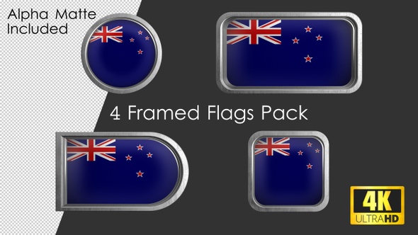 Framed New Zealand Flag Pack