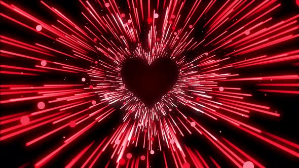 Red Particles Heart Animation