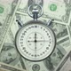 Countdown 30 Seconds Against The Background Of Rotating American Dollar Bills 2 - VideoHive Item for Sale