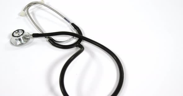 Stethoscope on a white background