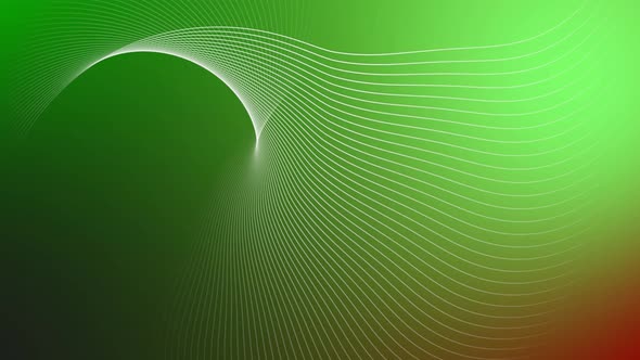 White color geometric line animation with green gradient background. Vd 466