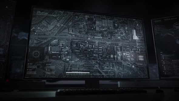 High Tech Gps Navigation System Tracking Vehicle Position On City Roadway alt