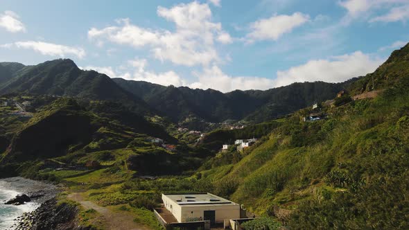 Green Mountain Landscape of Madeira Island