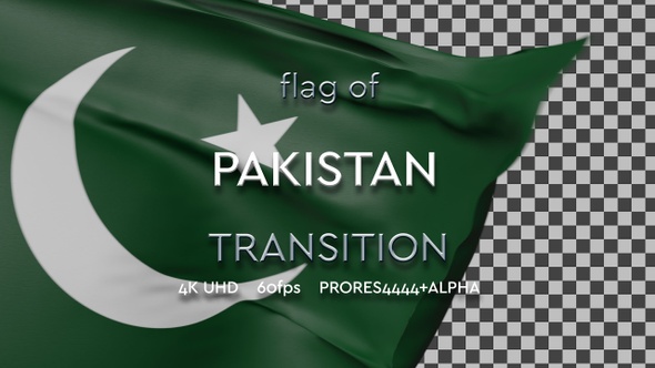 Flag of Pakistan transition | UHD | 60fps alt