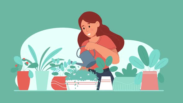 Gardening Character Animation Scene 04