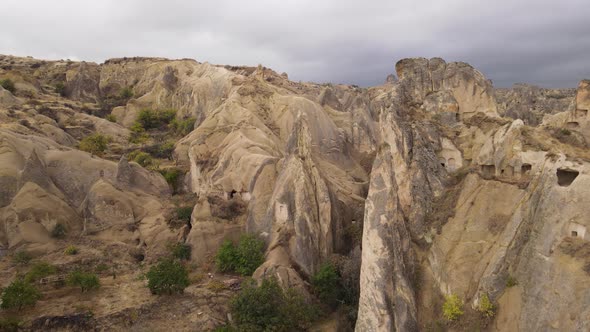 Cappadocia Landscape Aerial View, Turkey, Goreme National Park