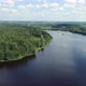 Flight Over the Taiga Forest Lake - VideoHive Item for Sale