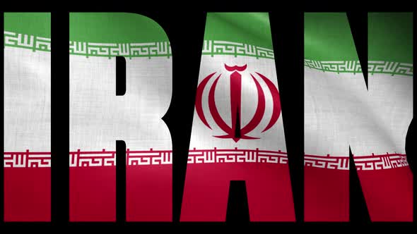 Iran Flag Into Country Name