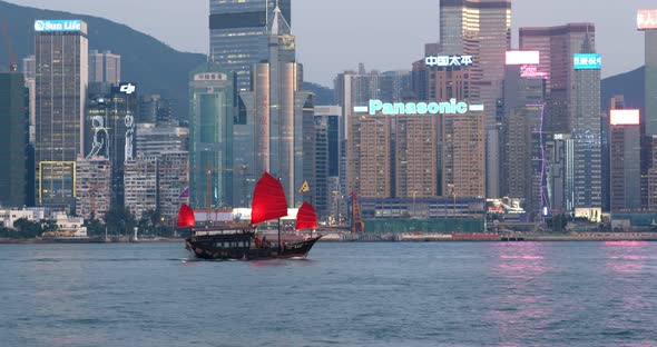 Hong Kong at sunset