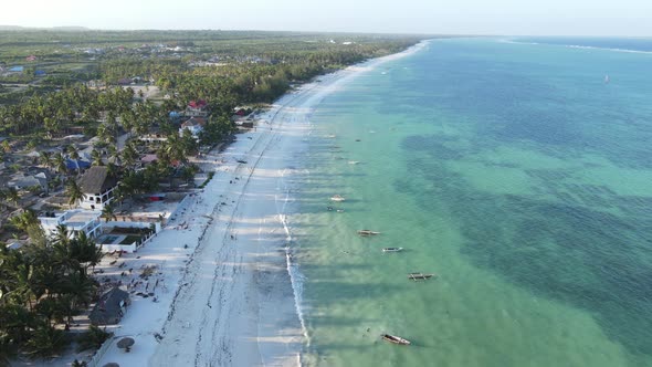 Zanzibar Tanzania  Aerial View of the Indian Ocean