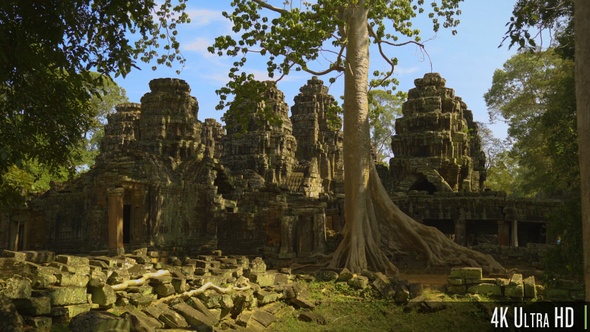 4K Banteay Kdei Temple, Siem Reap, Cambodia